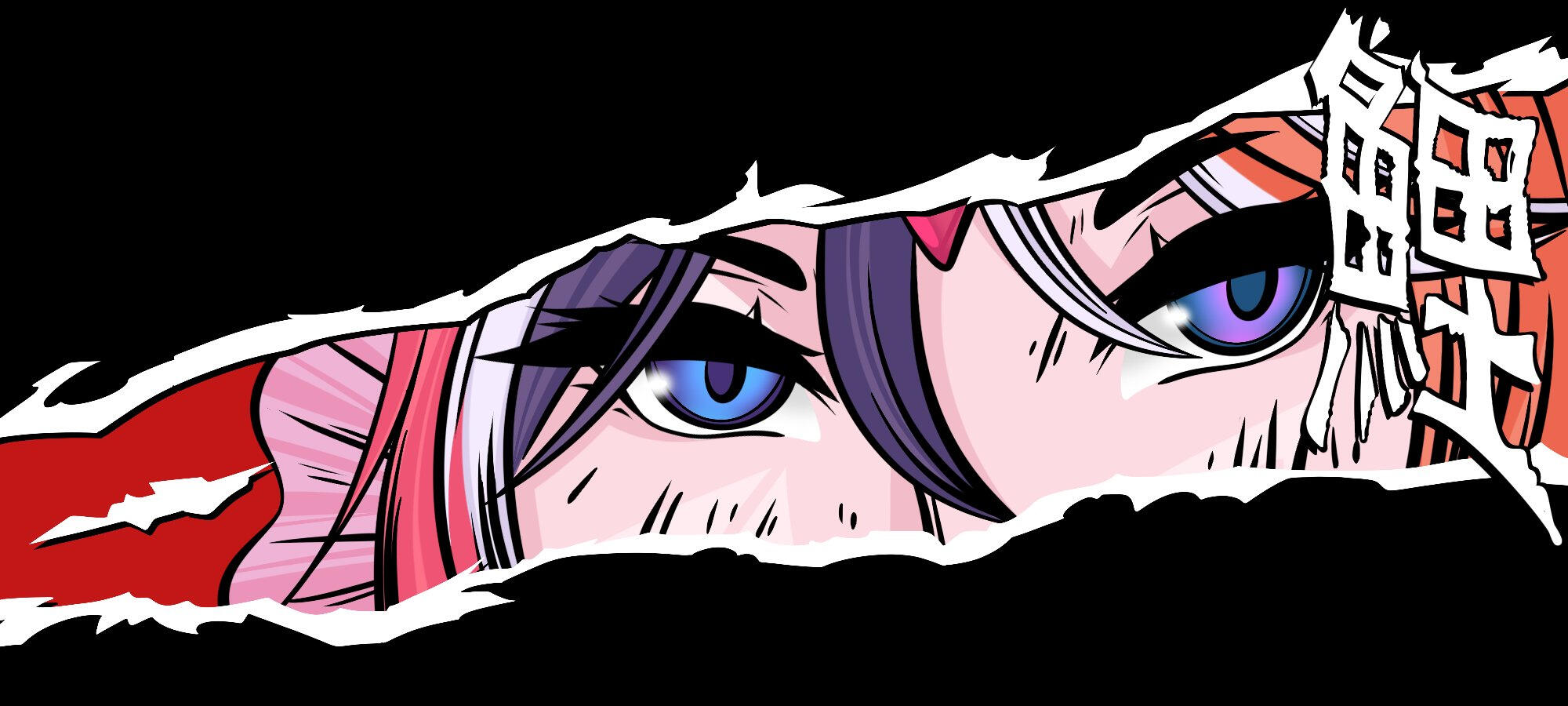 Fizz has 2 toned eyes - Left: Purple and blue - Right: Blue and Light Purple-ish/Pink-ish. šØ: @ChromaCtrlZ(twitter)