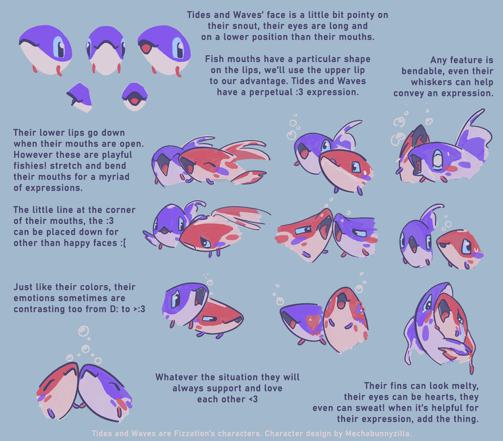 Tides: Orange Waves: Purple